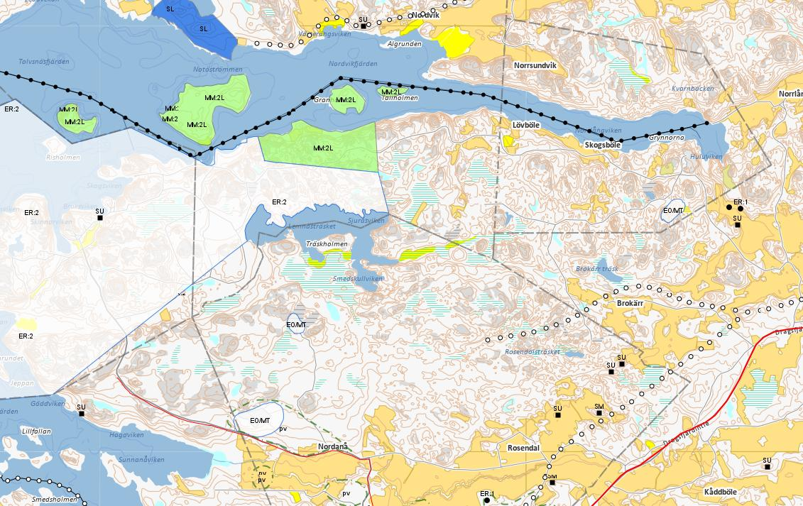 Vindkraftpark, Nordanå-Lövböle Miljökonsekvensbeskrivnings program 25 5 MILJÖNS NULÄGE 5.