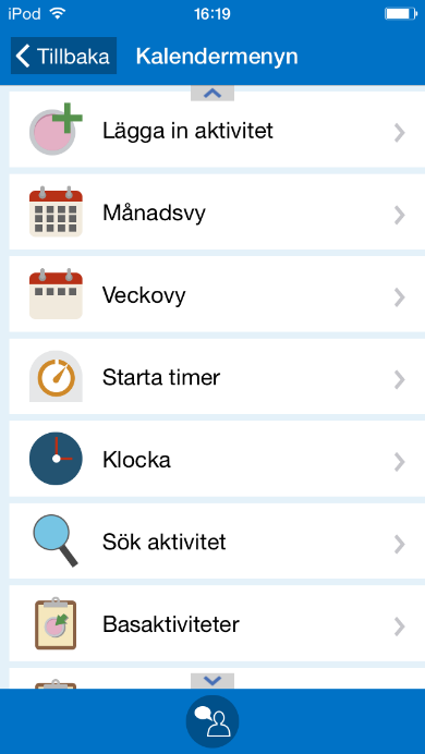 Funktioner i Kalendermenyn Ska användaren lägga in nya aktiviteter själv? Ska användaren kunna gå till andra dagar i kalendern?