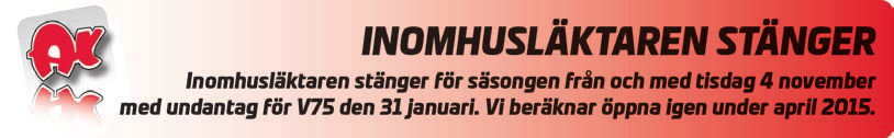 Start 16:38 Bankod 08 b OLSSONS ÅKERIS Högst 325.000 kr. 2140 m. Autostart. 5 1 3 Pris: 35.000-16.300-10.000-6.750-4.300- (3.200) kr. Hederspris till segrande hästs ägare.