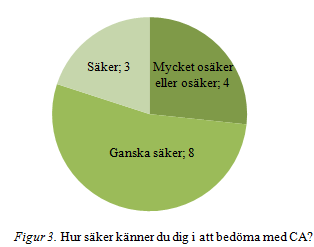 utländsk föreläsare. (Det totala antalet överstiger 15 då deltagarna kunnat välja flera svarsalternativ). 4.6. Hur såg användandet av CA ut?