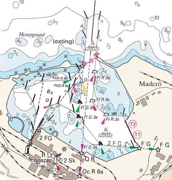 5 Nr 4 Sweden. Sea of Bothnia. Port of Skutskär. Dredging. Changed buoyage. New leadingline. Position: Approx. 60-39,1N 17-23,3E Works in progres in the western part of the basin.