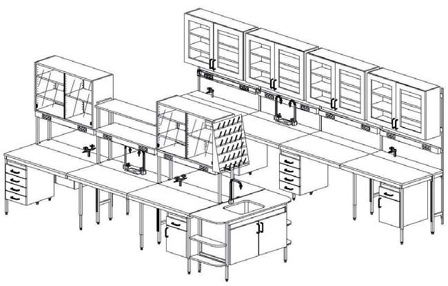 Lab-bord LB Våra labbord är konstruerade för hårt slitage och optimal flexibilitet.
