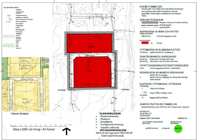 DETALJPLANENS SYFTE Planens syfte är att göra det möjligt att uppföra och avstycka en ny förskola vid Hagåsvägen.