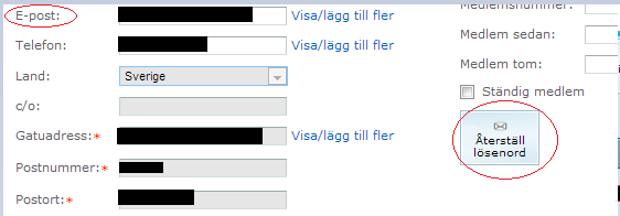 Tilldela inloggningsrättighet Logga in på föreningens sida med användarnamn och lösenord samt klicka på fliken Medlemsregister.