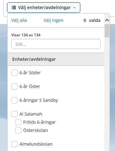 Healthcare & Welfare Sida 6/49 2.2 Välja enheter och avdelningar.