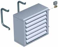 Kombinerad Luftkylare/ Fläktluftkylare/luftvärmare ATDC är en kombinerad luftkylare/luftvärmare och är avsedd för värmning och kylning av industri-, verkstads-, butiks- och lagerlokaler, garage,