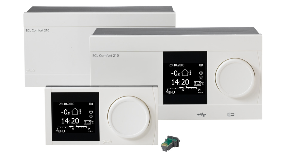 Datablad Regulator ECL Comfort 210 och fjärrkontrollenhet ECA 30/31 Beskrivning Regulatorserien ECL Comfort 210 Regulator ECL Comfort 210: ECL Comfort 210 är en elektronisk väderkompenserad