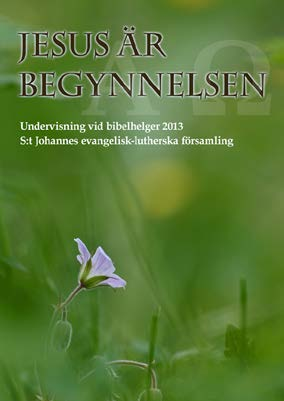 Ny bok: Jesus är begynnelsen Under några år har S:t Johannes evangelisklutherska församling ordnat bibelhelger, ett veckoslut på våren och ett på hösten.