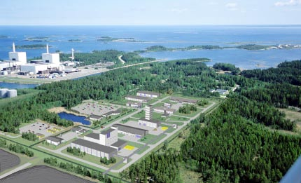 Bergörarna Dyviksfjärden Figur 3-5. Alternativ Infarten, lägen för driftområde och bergupplag samt huvudsakliga transportvägar.