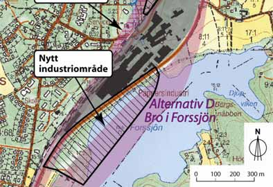 Bild 7.12.1 Redovisning av helt utbyggt fabriksområde.