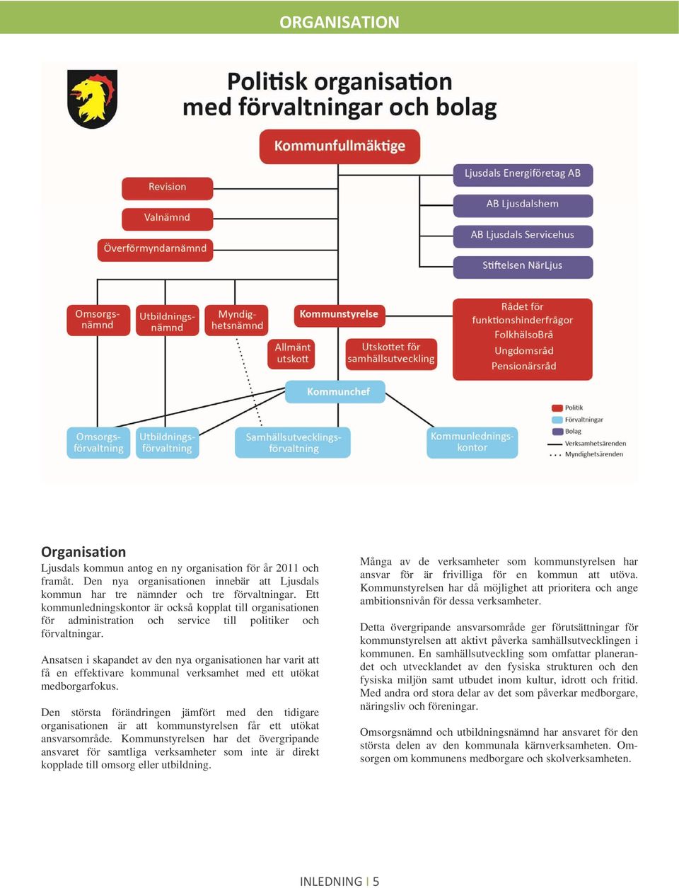 Ansatsen i skapandet av den nya organisationen har varit att få en effektivare kommunal verksamhet med ett utökat medborgarfokus.