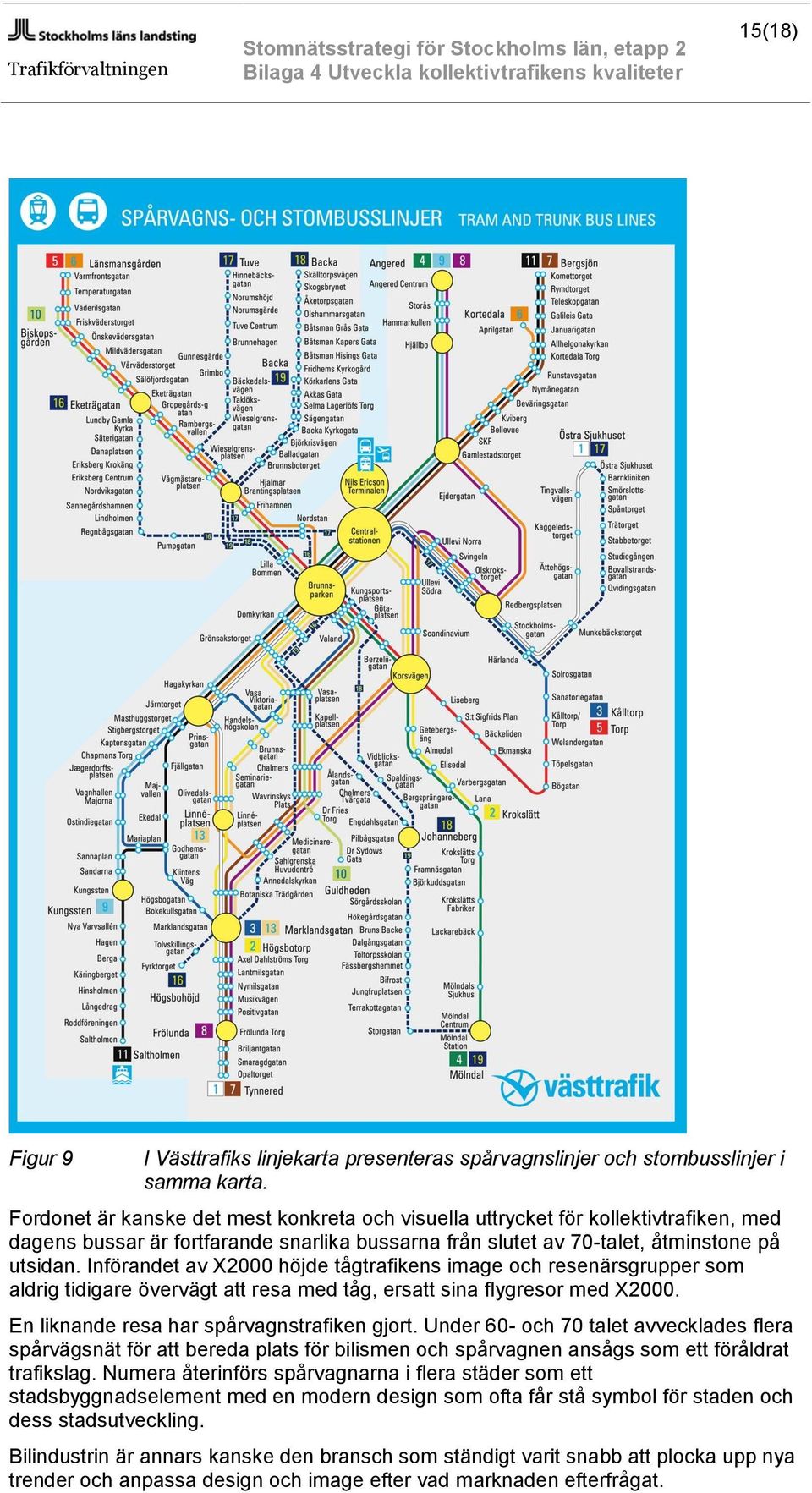 Införandet av X2000 höjde tågtrafikens image och resenärsgrupper som aldrig tidigare övervägt att resa med tåg, ersatt sina flygresor med X2000. En liknande resa har spårvagnstrafiken gjort.