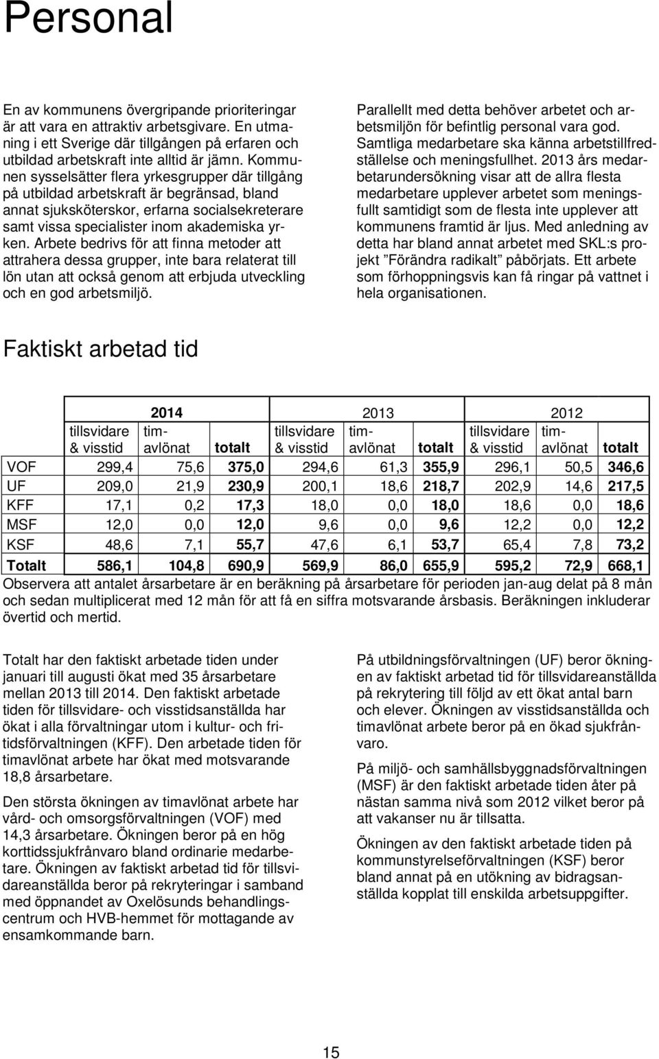 Arbete bedrivs för att finna metoder att attrahera dessa grupper, inte bara relaterat till lön utan att också genom att erbjuda utveckling och en god arbetsmiljö.