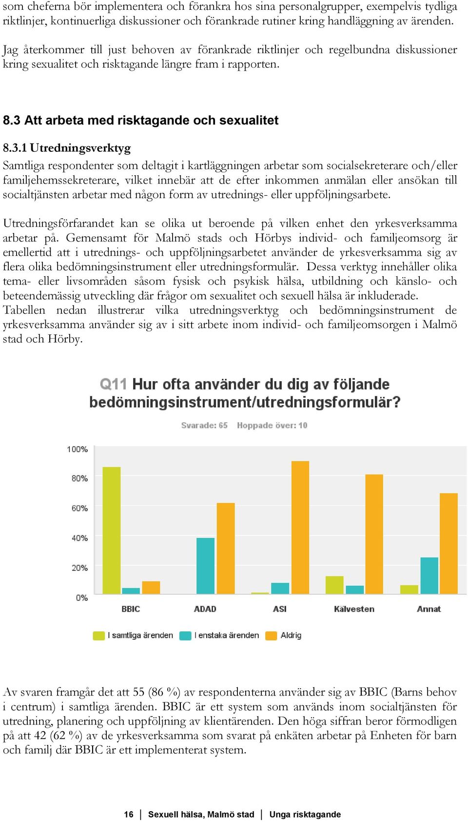 Att arbeta med risktagande och sexualitet 8.3.