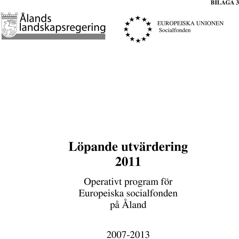 2011 Operativt program för