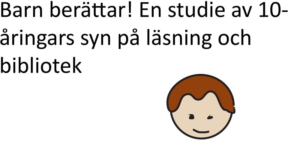 åringars syn på