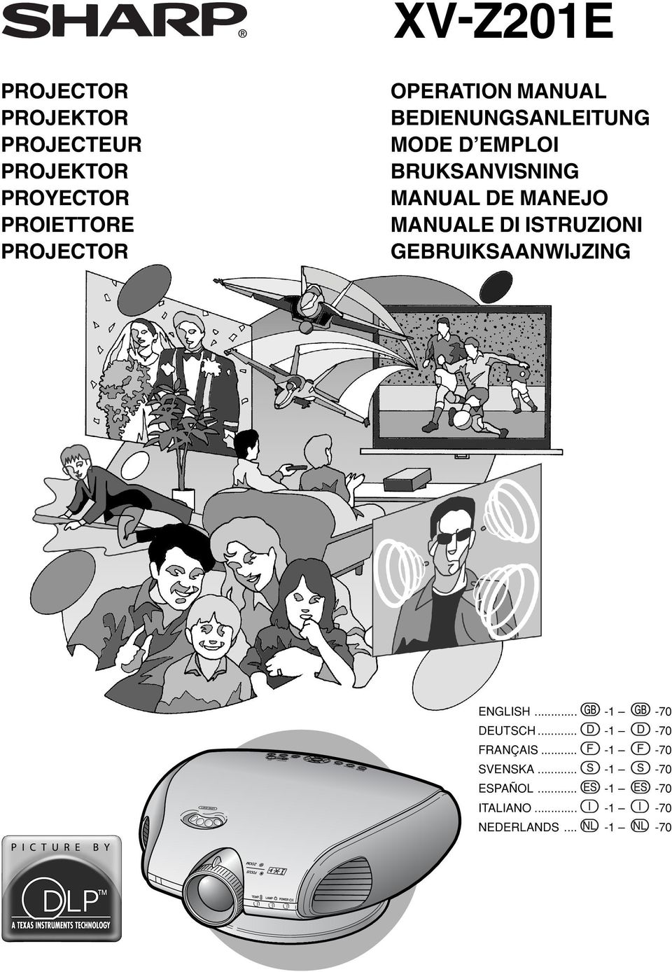 MANEJO MANUALE DI ISTRUZIONI GEBRUIKSAANWIJZING ENGLISH... -1-70 DEUTSCH.