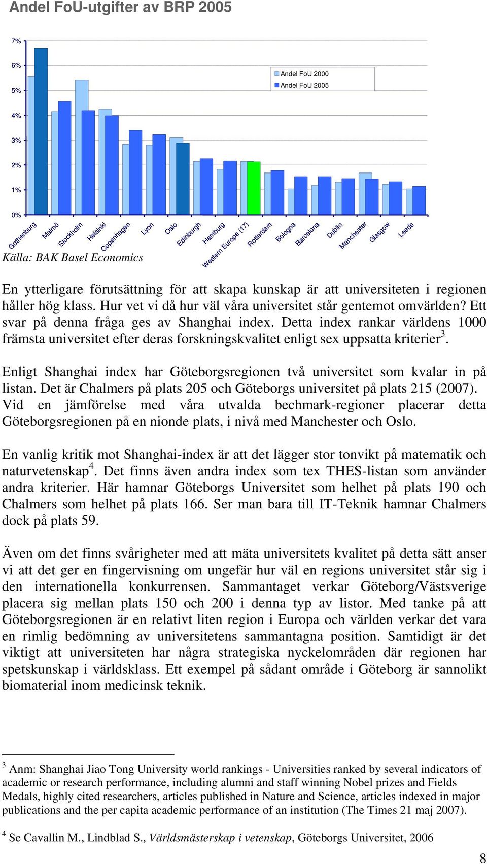 Detta index rankar världens 1000 främsta universitet efter deras forskningskvalitet enligt sex uppsatta kriterier 3.