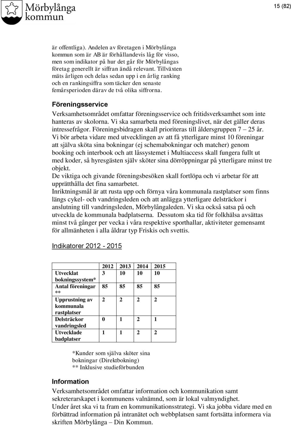 Föreningsservice Verksamhetsområdet omfattar föreningsservice och fritidsverksamhet som inte hanteras av skolorna. Vi ska samarbeta med föreningslivet, när det gäller deras intressefrågor.