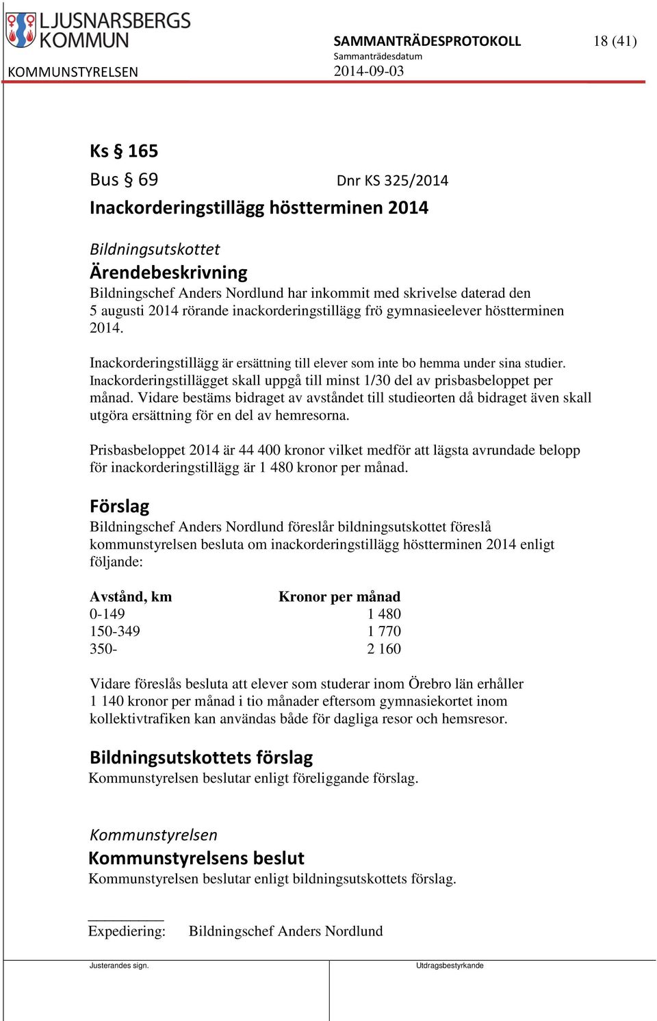 Inackorderingstillägget skall uppgå till minst 1/30 del av prisbasbeloppet per månad.