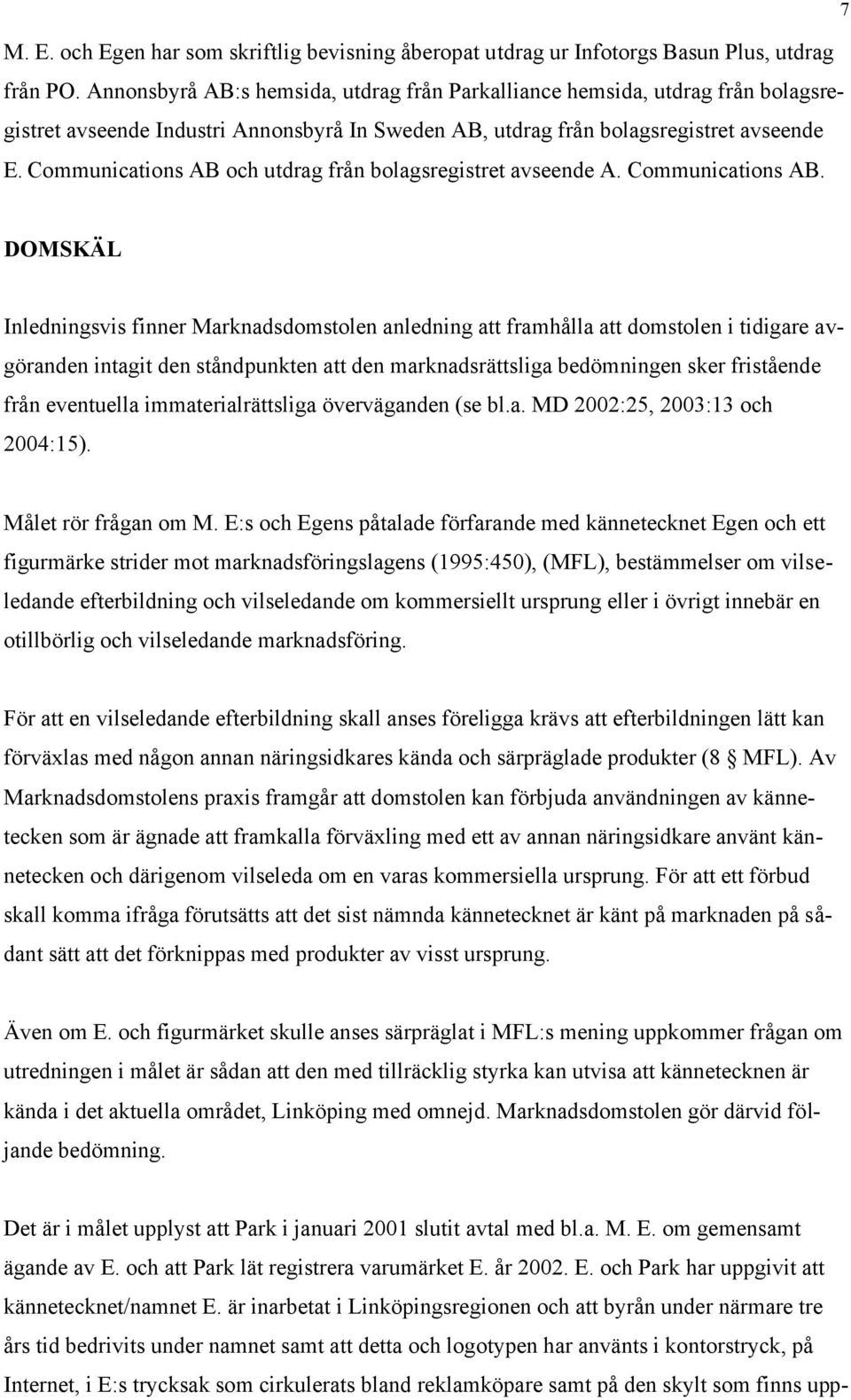 Communications AB och utdrag från bolagsregistret avseende A. Communications AB.