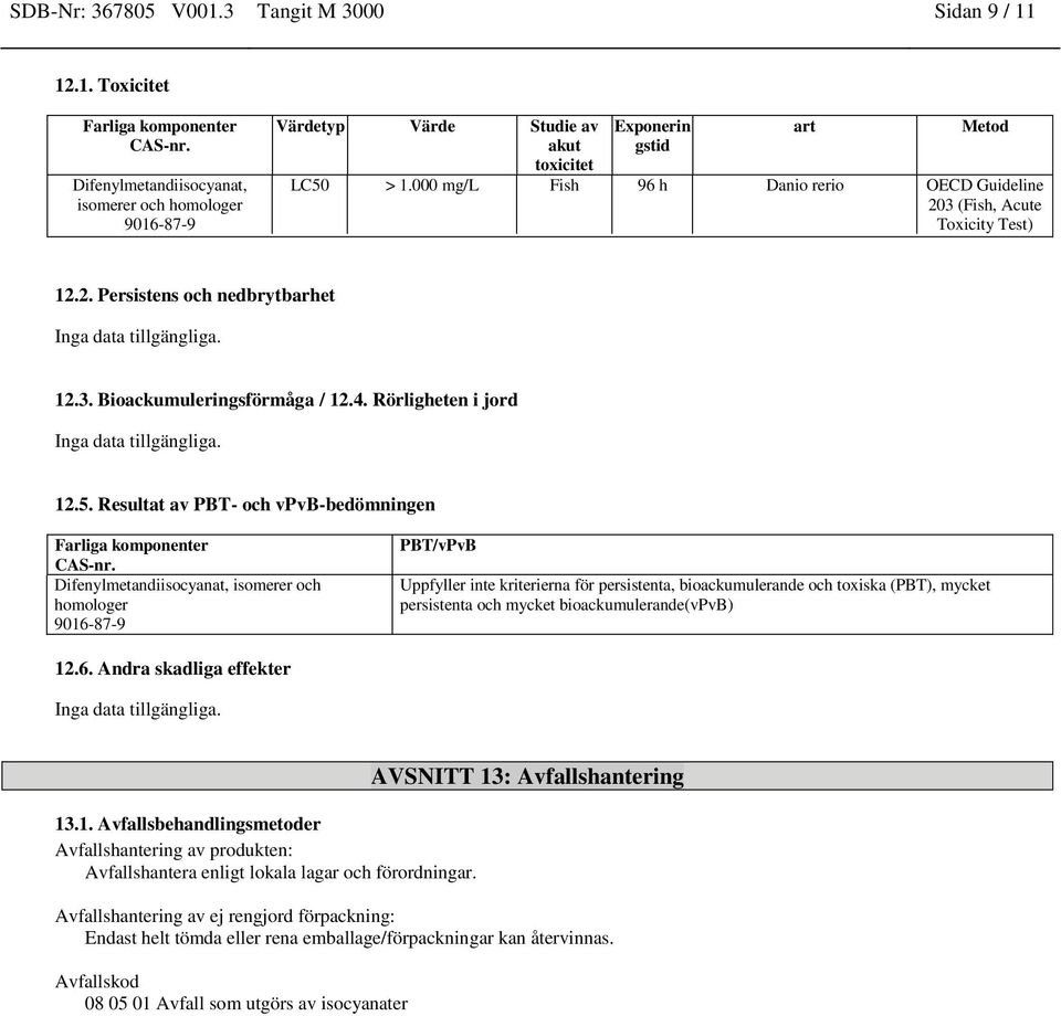 Rörligheten i jord Inga data tillgängliga. 12.5.