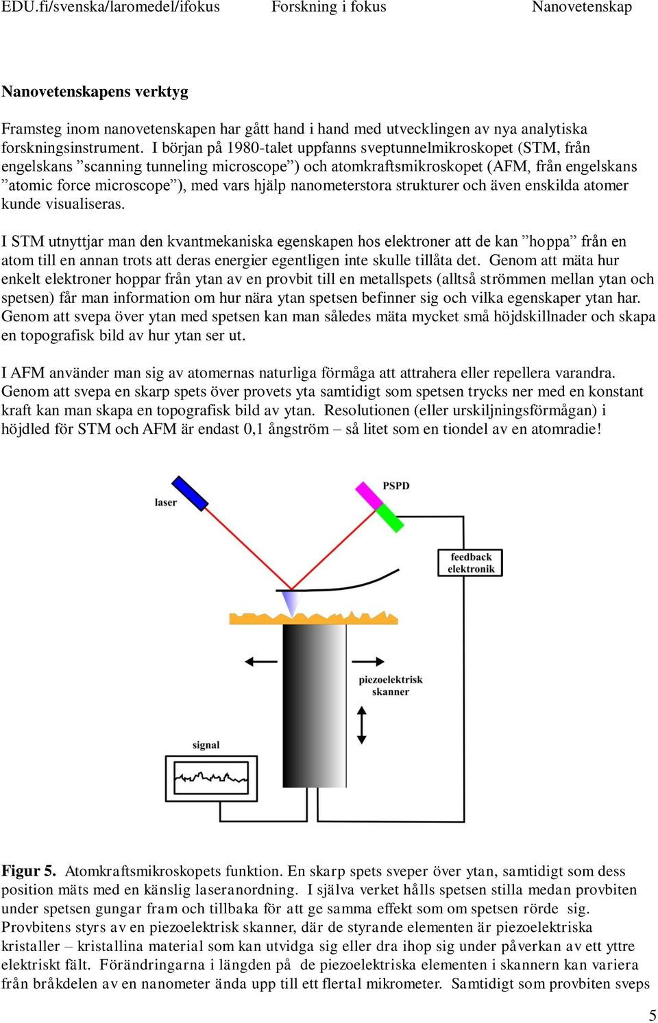 nanometerstora strukturer och även enskilda atomer kunde visualiseras.