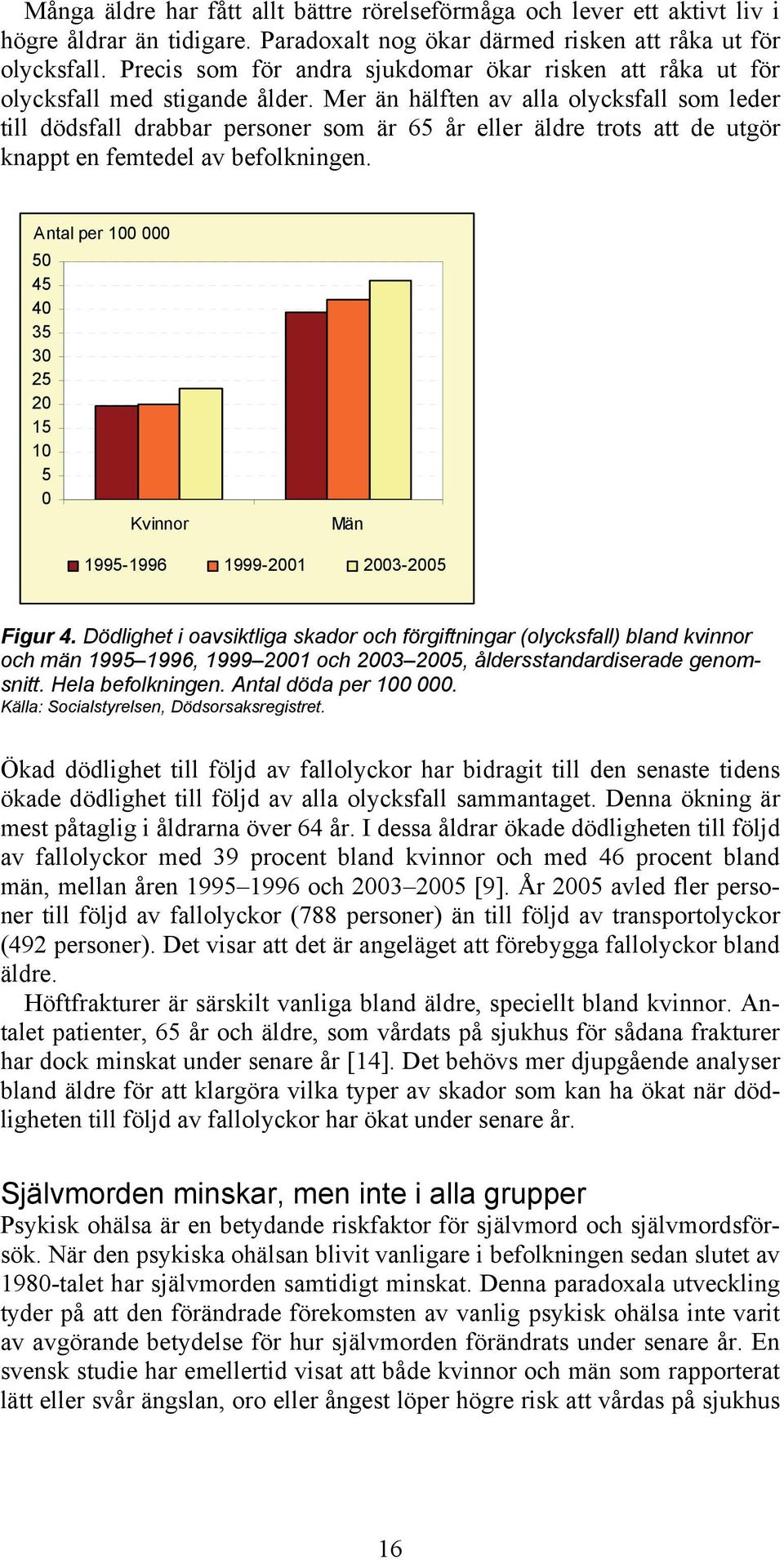 Mer än hälften av alla olycksfall som leder till dödsfall drabbar personer som är 65 år eller äldre trots att de utgör knappt en femtedel av befolkningen.