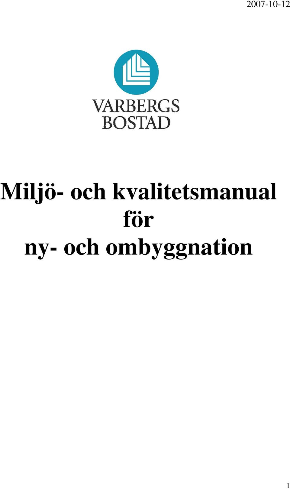 kvalitetsmanual