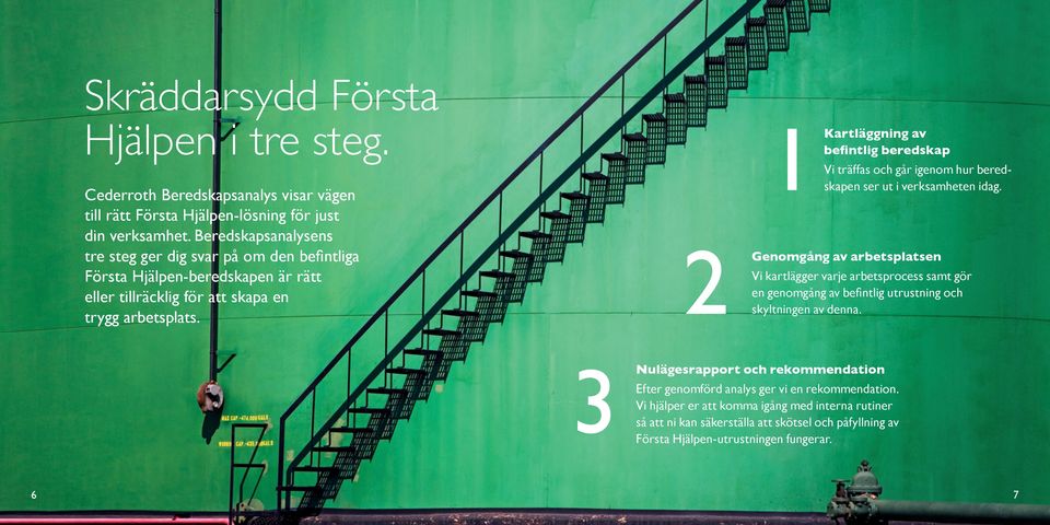 Kartläggning av befintlig beredskap Vi träffas och går igenom hur beredskapen ser ut i verksamheten idag.