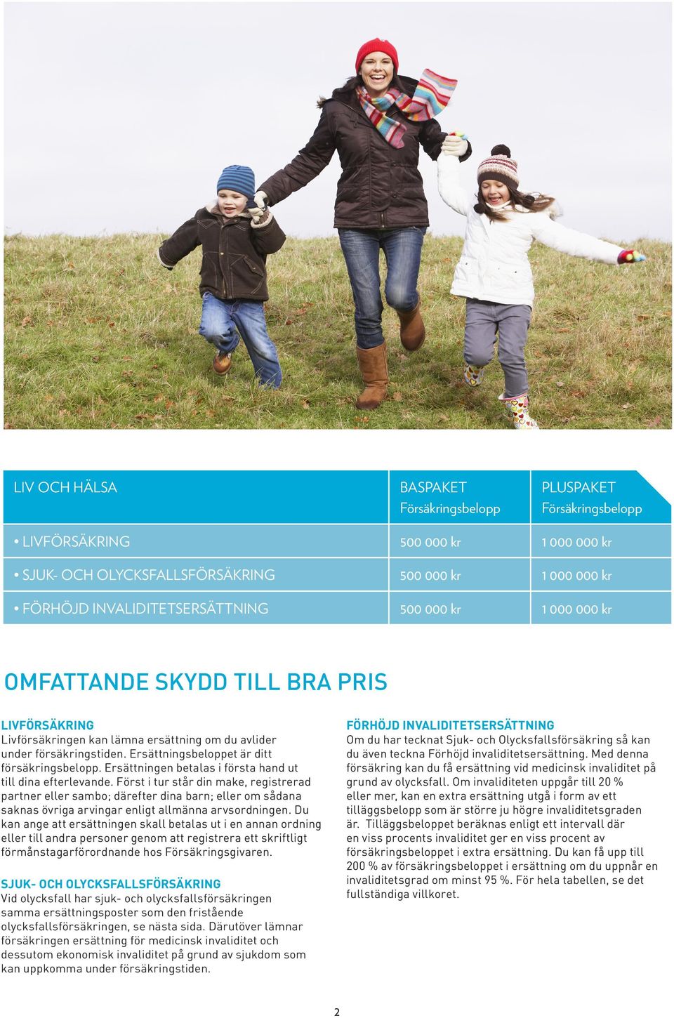 Ersättningen betalas i första hand ut till dina efterlevande.