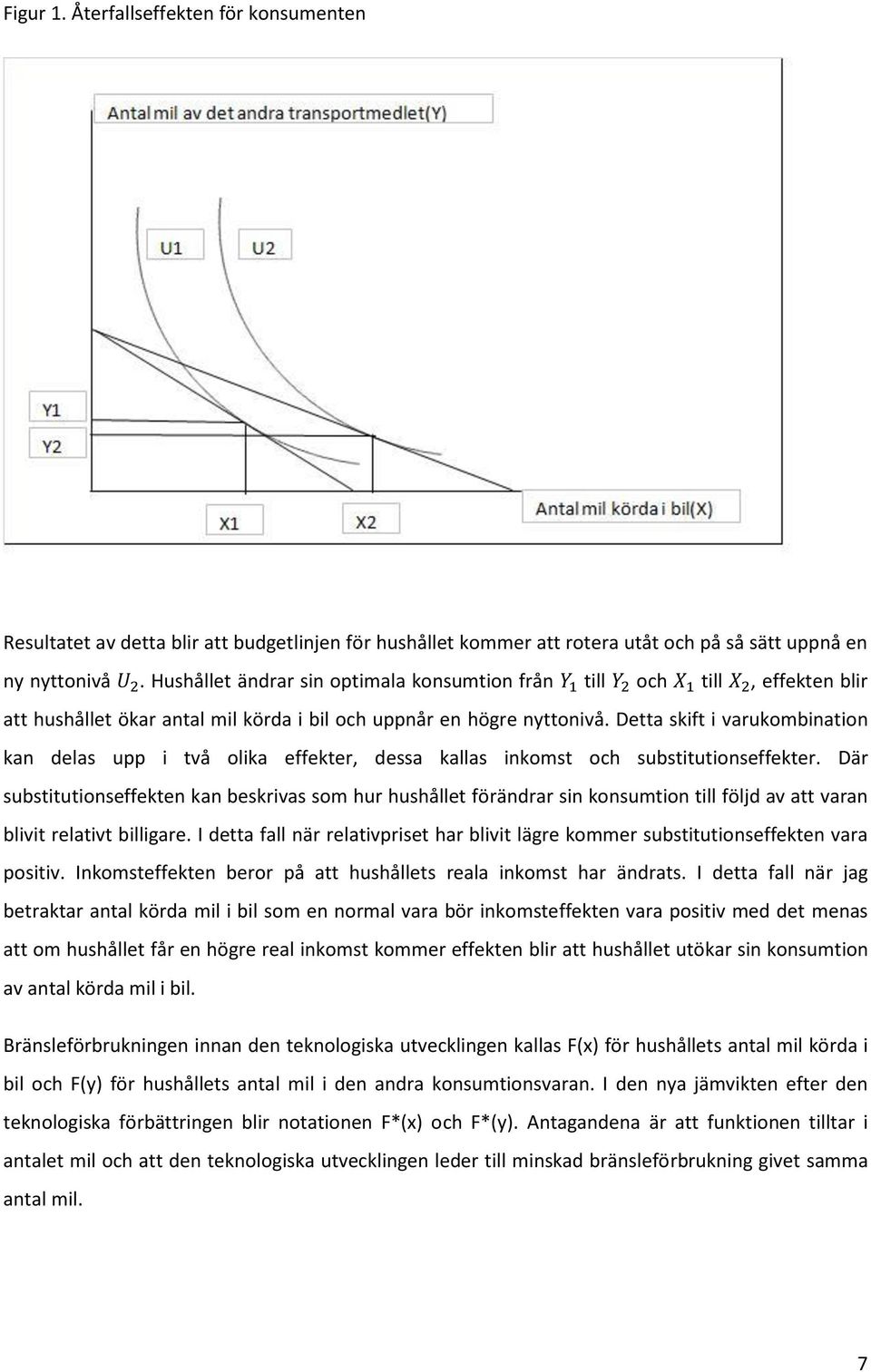 Detta skift i varukombination kan delas upp i två olika effekter, dessa kallas inkomst och substitutionseffekter.