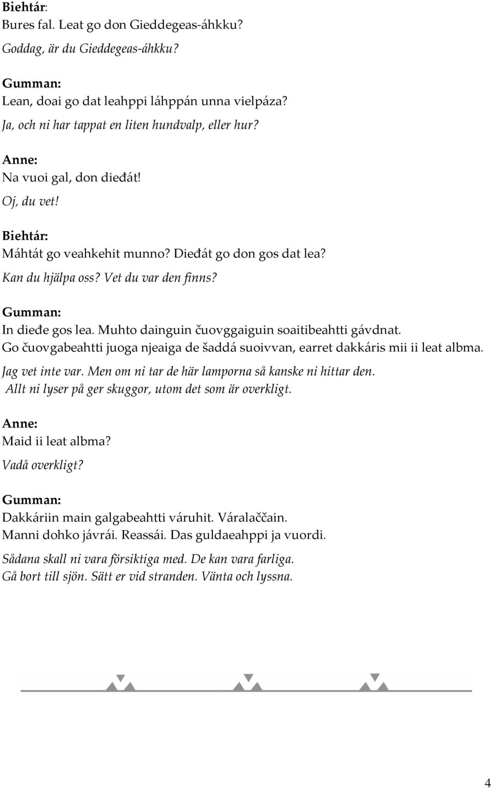 Muhto dainguin čuovggaiguin soaitibeahtti gávdnat. Go čuovgabeahtti juoga njeaiga de šaddá suoivvan, earret dakkáris mii ii leat albma. Jag vet inte var.