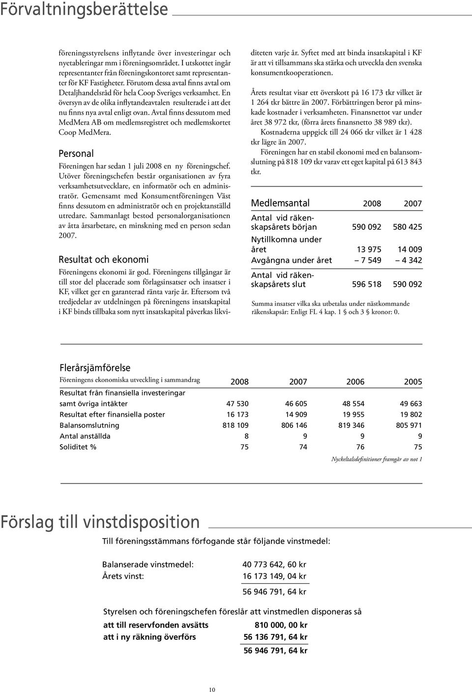 En översyn av de olika inflytandeavtalen resulterade i att det nu finns nya avtal enligt ovan. Avtal finns dessutom med MedMera AB om medlemsregistret och medlemskortet Coop MedMera.