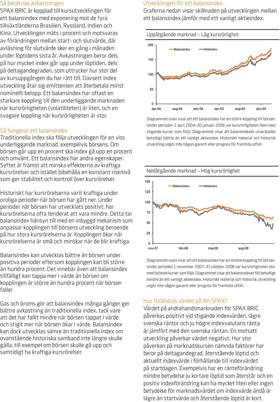 Avkastningen beror dels på hur mycket index går upp under löptiden, dels på deltagandegraden, som uttrycker hur stor del av kursuppgången du har rätt till.