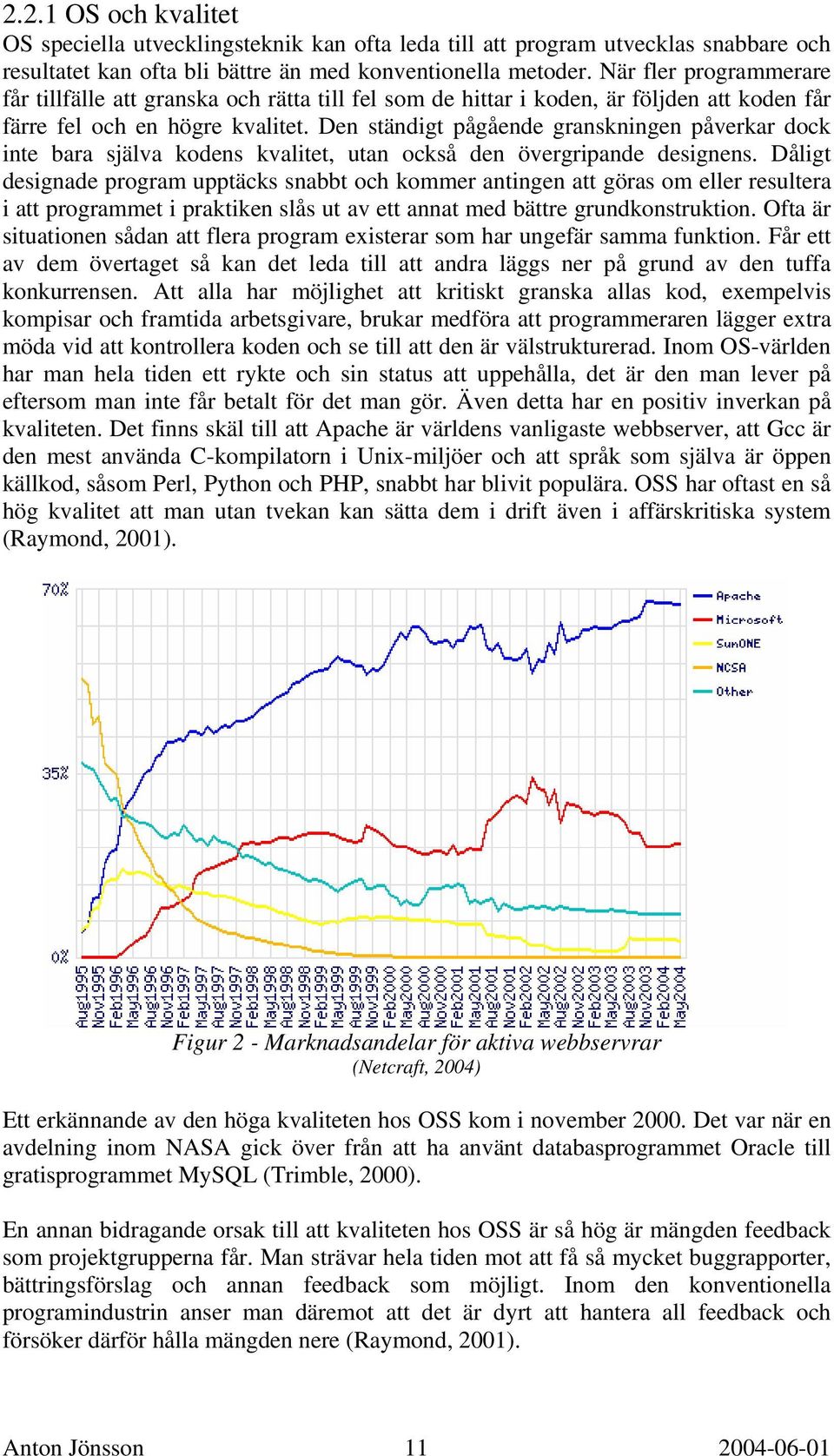 Den ständigt pågående granskningen påverkar dock inte bara själva kodens kvalitet, utan också den övergripande designens.