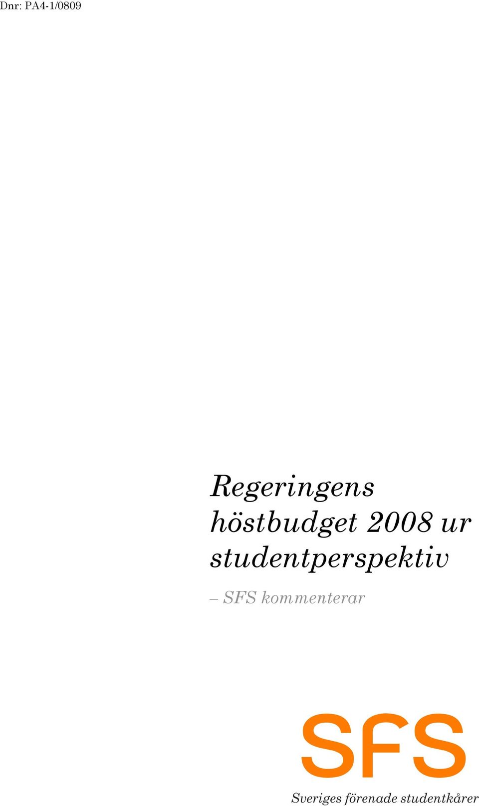 höstbudget 2008 ur