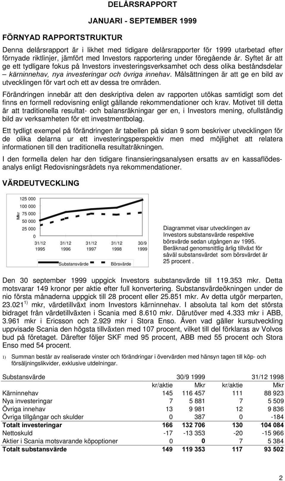 Förändringen innebär att den deskriptiva delen av rapporten utökas samtidigt som det finns en formell redovisning enligt gällande rekommendationer och krav.