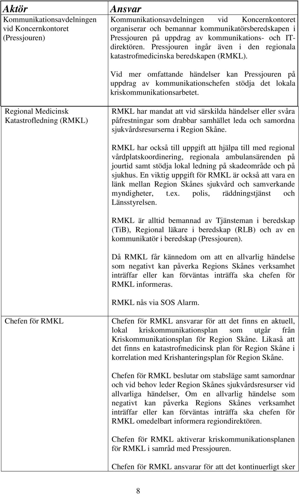 Vid mer omfattande händelser kan Pressjouren på uppdrag av kommunikationschefen stödja det lokala kriskommunikationsarbetet.