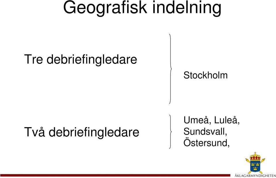 Två debriefingledare Umeå,