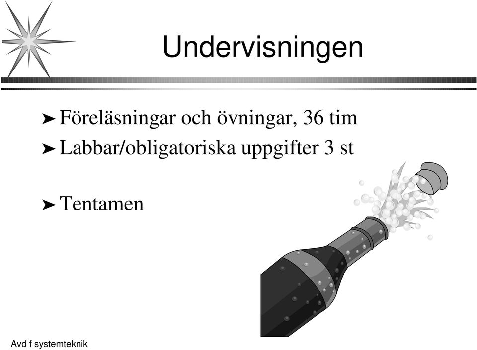 övningar, 36 tim