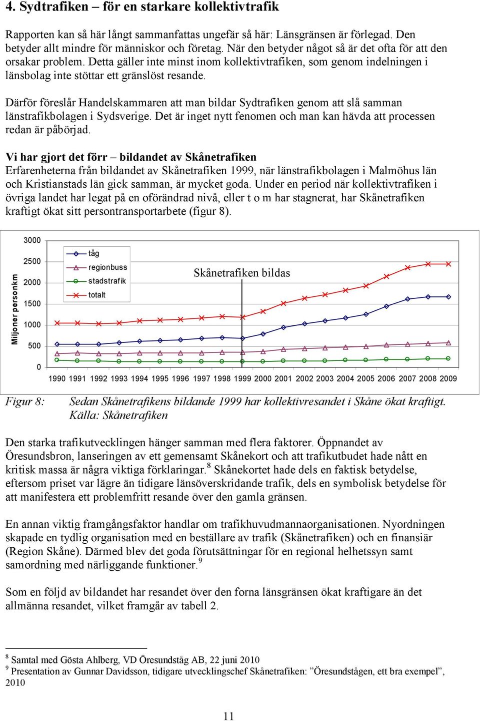 Därför föreslår Handelskammaren att man bildar Sydtrafiken genom att slå samman länstrafikbolagen i Sydsverige. Det är inget nytt fenomen och man kan hävda att processen redan är påbörjad.