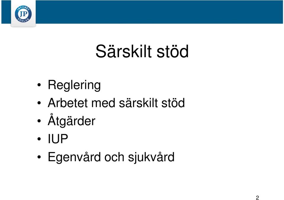 särskilt stöd