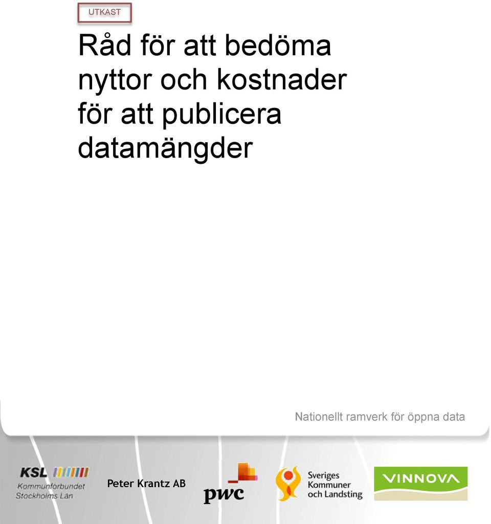 publicera datamängder