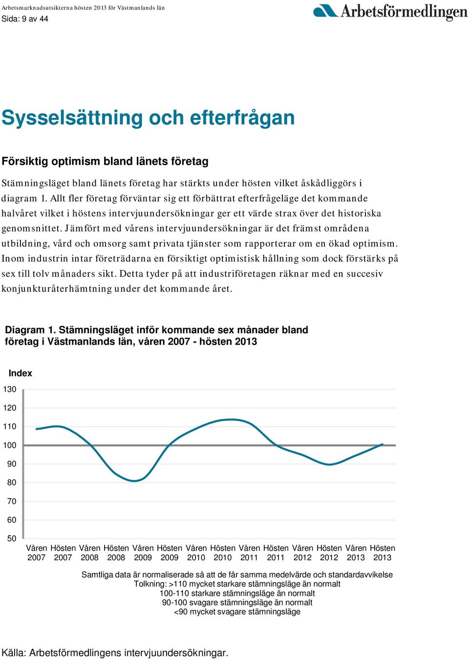 Jämfört med vårens intervjuundersökningar är det främst områdena utbildning, vård och omsorg samt privata tjänster som rapporterar om en ökad optimism.