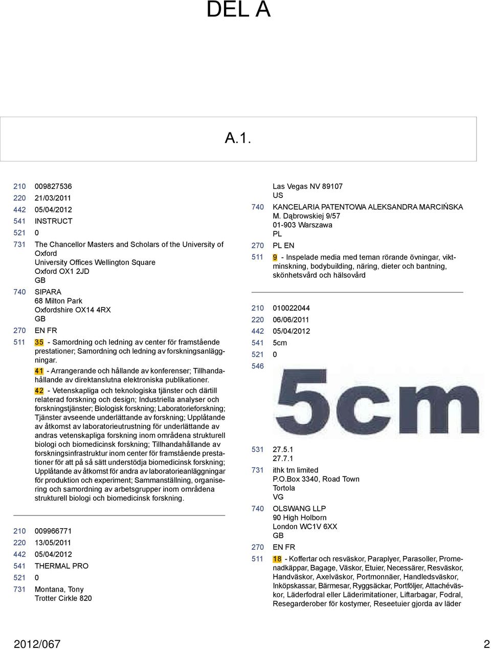 35 - Samordning och ledning av center för framstående prestationer; Samordning och ledning av forskningsanläggningar.