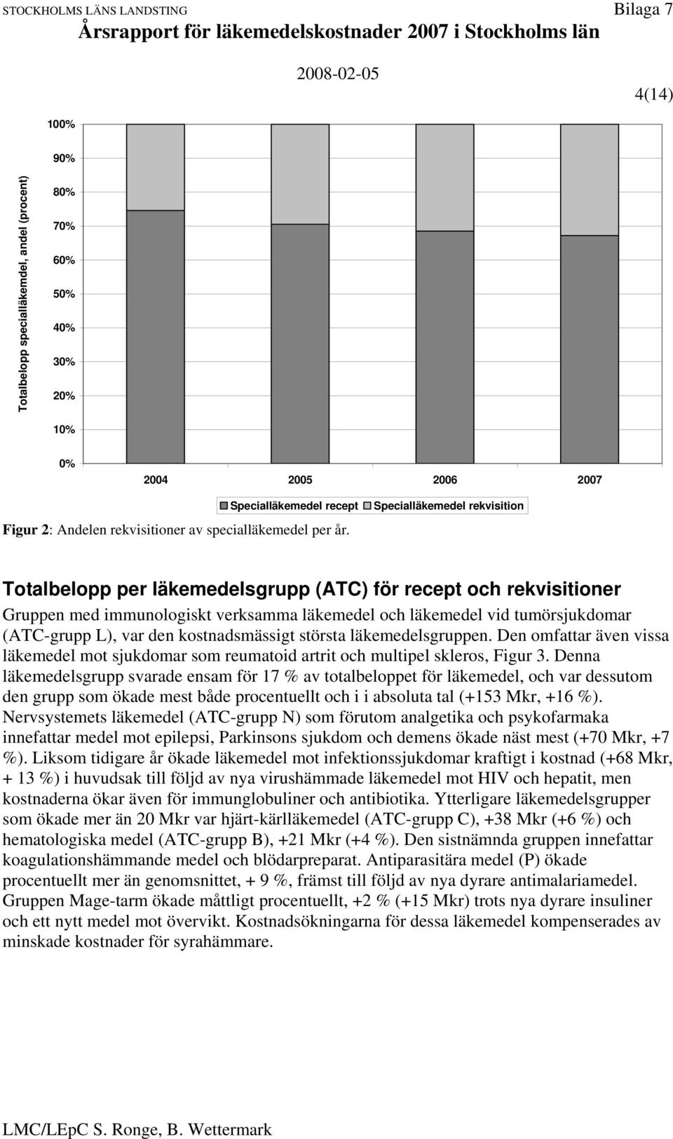 kostnadsmässigt största läkemedelsgruppen. Den omfattar även vissa läkemedel mot sjukdomar som reumatoid artrit och multipel skleros, Figur 3.