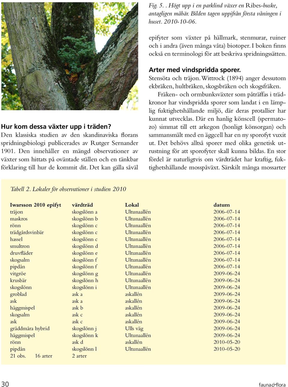 Den lassisa studien av den sandinavisa florans spridningsiologi pulicerades av Rutger Sernander 1901.