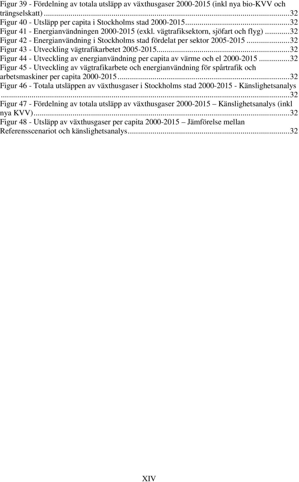 ..32 Figur 43 - Utveckling vägtrafikarbetet 2005-2015...32 Figur 44 - Utveckling av energianvändning per capita av värme och el 2000-2015.