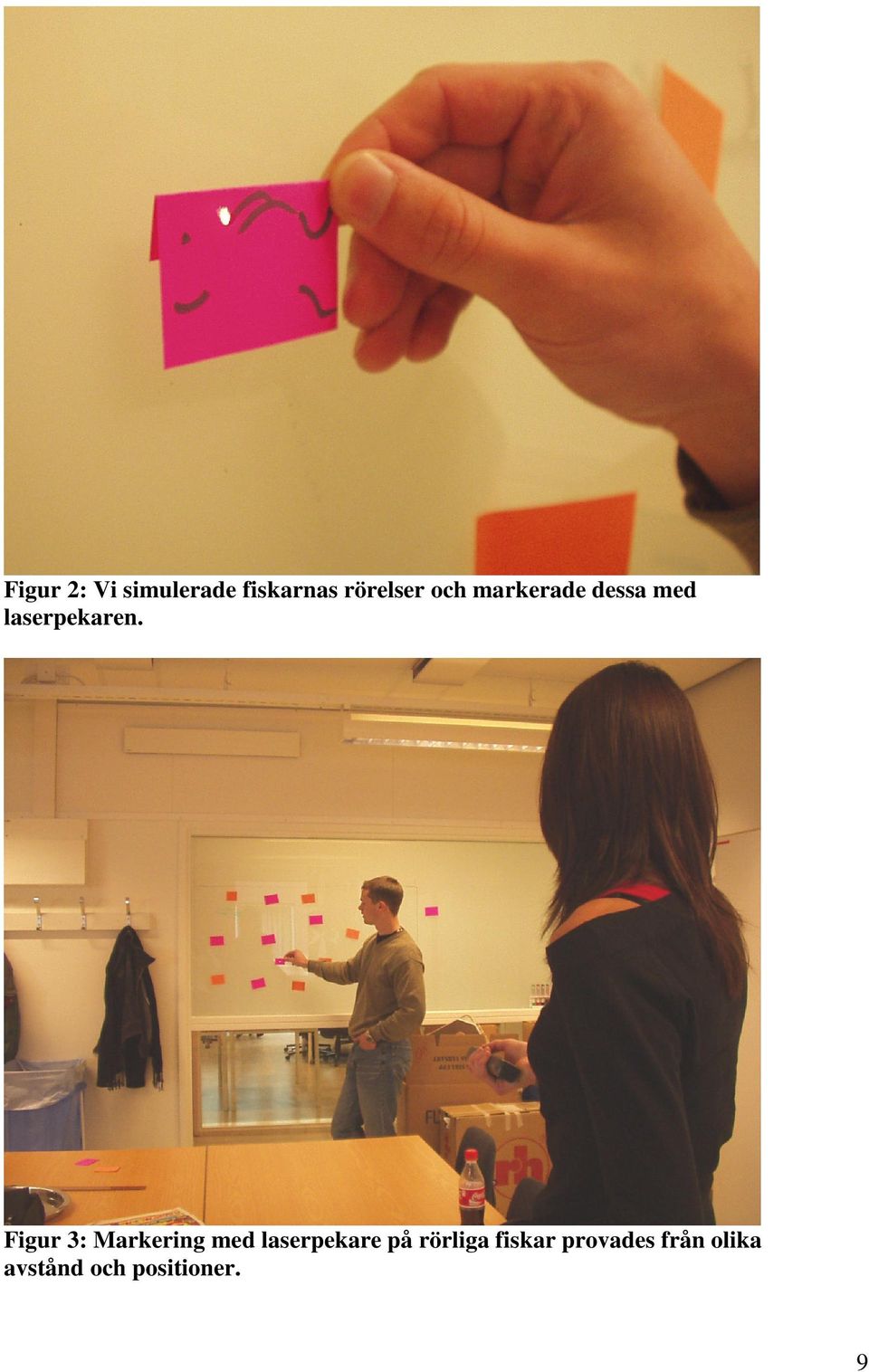 Figur 3: Markering med laserpekare på